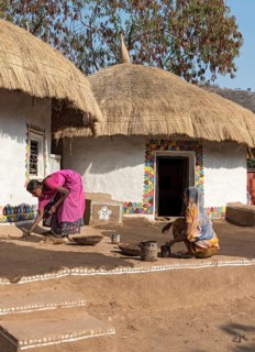 Traditional Meghwal Banni tribal house from Gujarat