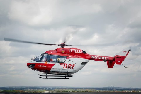 A rescue helicopter of the DRF air rescue