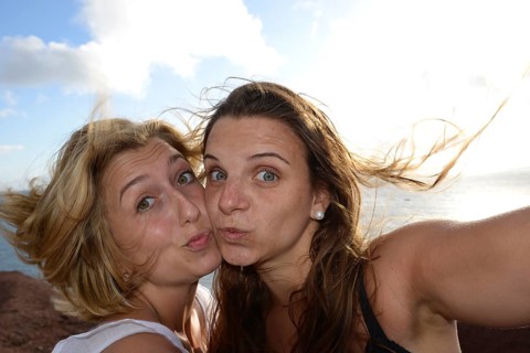 Duckface selfie