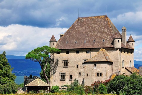 Yvoire Castle on Lake Geneva or Lac Leman