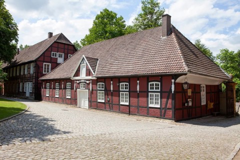 Servants' quarters in the castle grounds