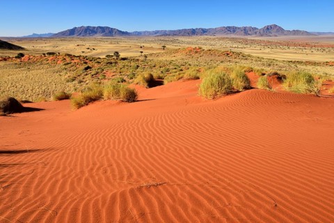 View over NamibRand Nature Reserve towards Nubib Mountains