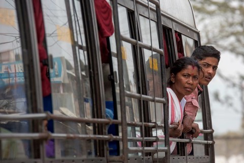 Bus passengers
