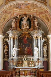 High altar in the parish church of St. George