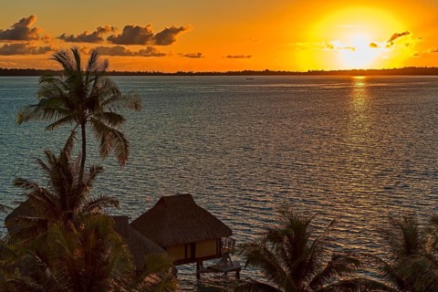 Sunrise over the South Pacific