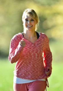 Young woman jogging