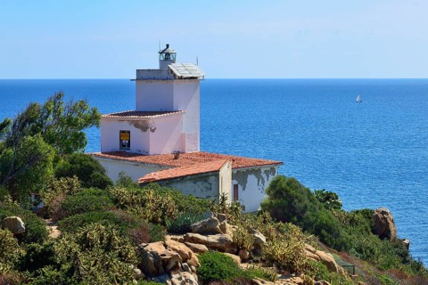 Lighthouse at Capo Ferrato