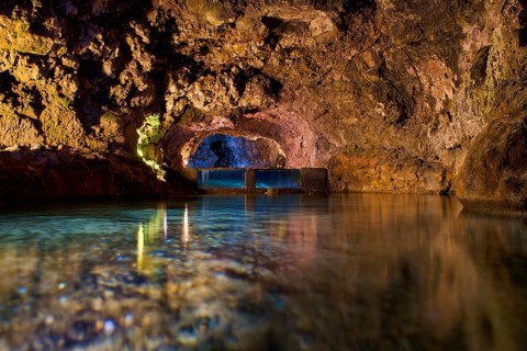 Lava caves in Grutas de Sao Vicente cave system
