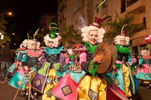 Children in imaginative costumes at the carnival