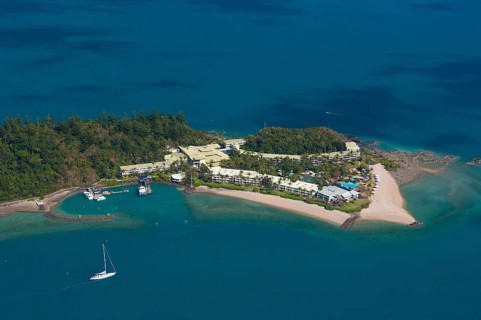 Aerial view of Airlie Beach