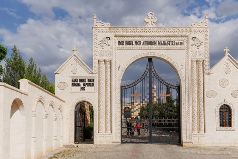 Entrance to the Mor Abraham or Mor Abrohom Monastery