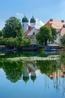 Benedictine monastery Seeon with monastery church of St. Lambert