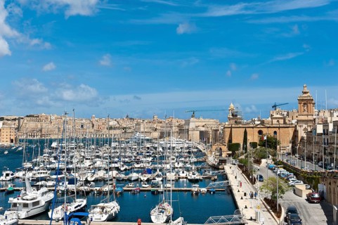 Vittoriosa yacht marina on the shores of Harbour Creek