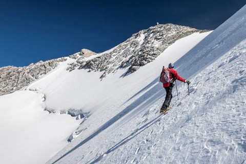 Mountaineer at Mt Gliederferner