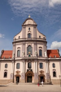 The neo-baroque Basilica of St. Anna in the pilgrimage town Altotting