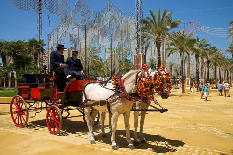 Coach at the Feria del Caballo