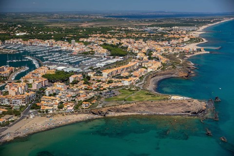 Coast and beach of Cap d'Agde