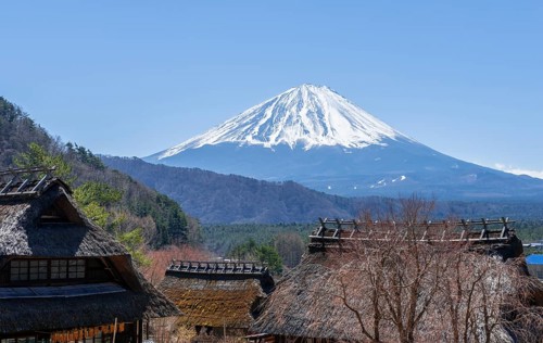 View on volcano Mt. Fuji