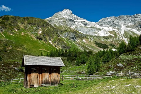 Outhouse on the mountain pasture