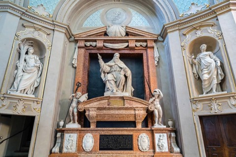 Tomb of Bishop Ugo Rangone by sculptor Prospero Spani