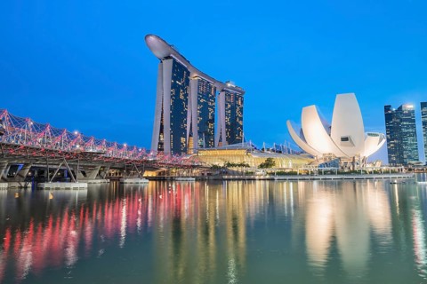 Marina Bay at night