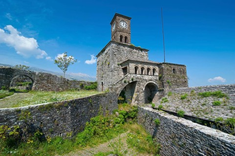 Clock tower of Gjirokaster Castle