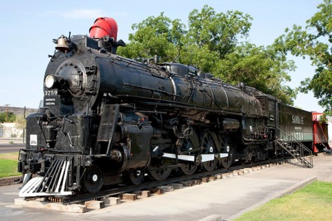 Locomotive 3759 at the historic Route 66