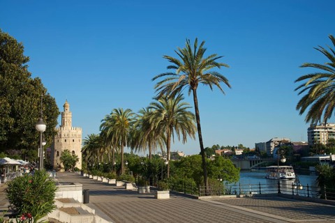 Torre del Oro on the waterfront of the Rio Guadalquivir