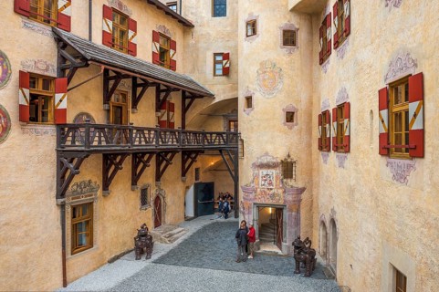 Courtyard of Brunico Castle