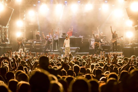 The Swiss rapper and musician Marco Bliggensdorfer
