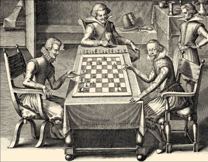 Chess players in the 17th century