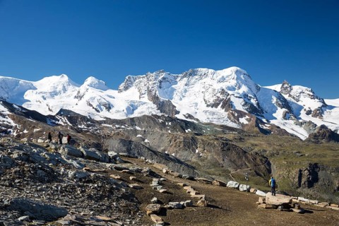 View of the mountains Castor