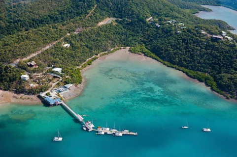 Aerial view of Airlie Beach