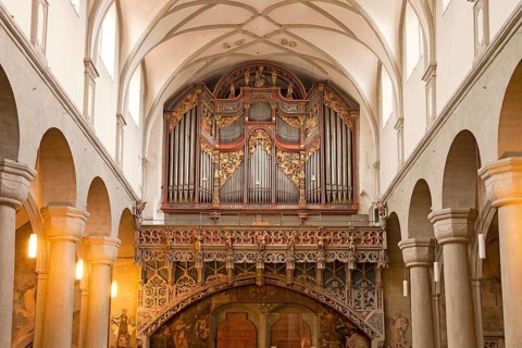 Church organ in the Constance Cathedral