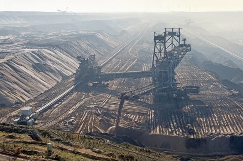 Stacker in the Garzweiler open pit