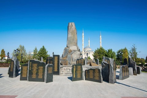 War memorial in the center of Grozny