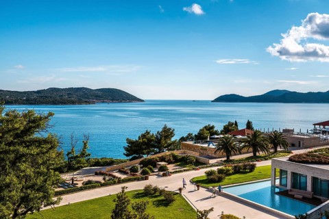 View of the sea from the Radisson Blue Hotel