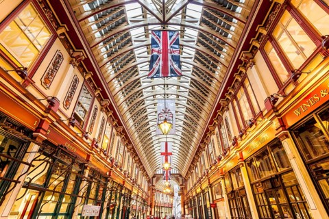 Leadenhall Market shopping arcade
