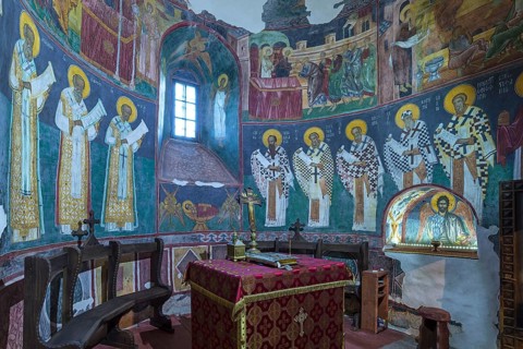 Prayer room in the Church of the Exaltation of the Cross