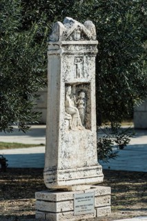 Grave stone figure