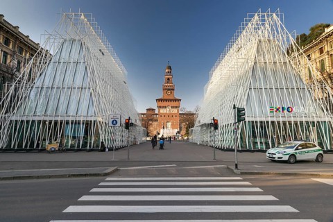 EXPO gate of the Universal Exposition in Milan 2015