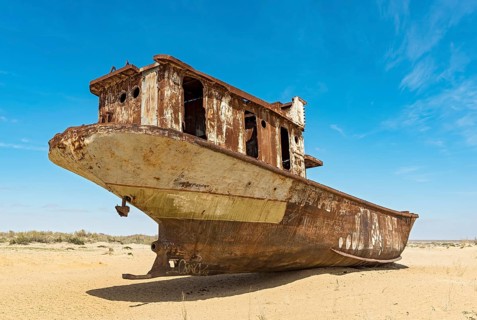 Shipwreck at Moynak Ship Cemetery