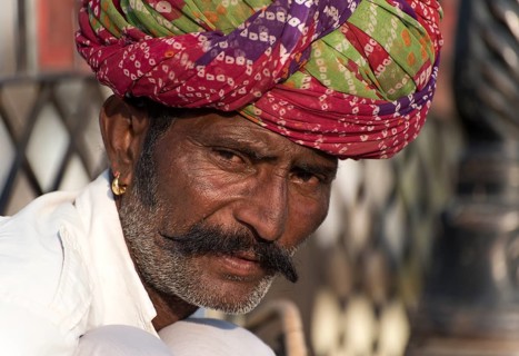 Portrait of a Rajasthani man