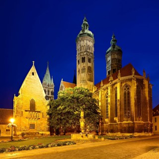 Naumburg Cathedral at night