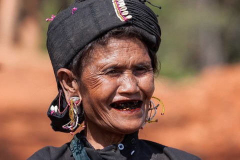 Woman wearing traditional dress