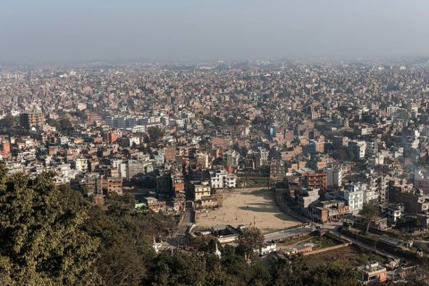 View of Kathmandu from the Swayambhunath Stupa