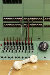 Analog telephone exchange panel