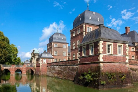Baroque castle and Schloss Ahaus moated castle