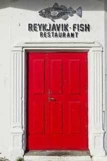 Entrance door to Reykjavik Fish Restaurant