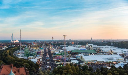 Overlooking the Oktoberfest